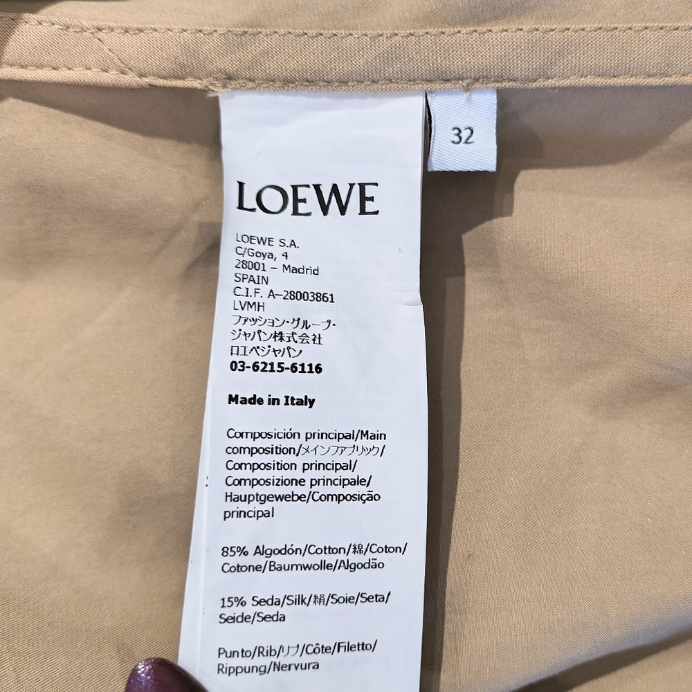 LOEWE🔥Anagram Jacket Parka with Hoodie *2023 Season* Sz 32/XXS - Picture 9 of 12